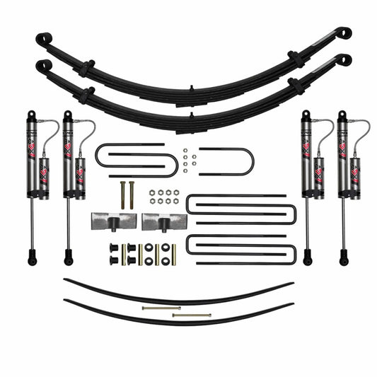 Skyjacker 6-inch lift kit for Cummins diesel trucks with 2-inch leveling kit and B&R225 suspension components.
