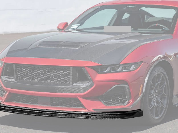 2024-UP MUSTANG S650 | CARBON FIBER FRONT LIP EXTENSION SPLITTER GROUND EFFECTS