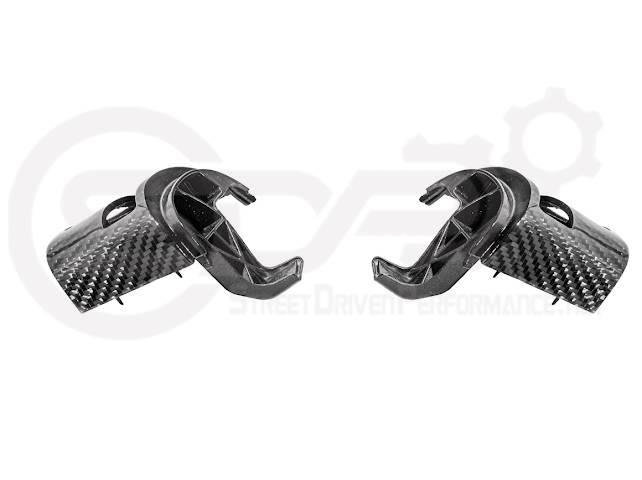 2005-2013 CHEVROLET CORVETTE C6 | SDP PERFORMANCE CARBON FIBER STEERING WHEEL BUTTON COVER REPLACEMENT PAIR