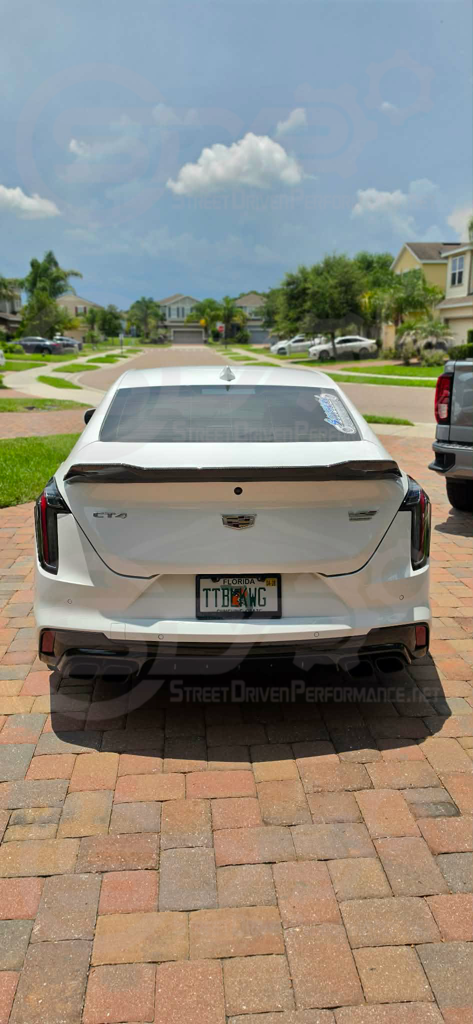 2020-PRESENT CADILLAC CT4-V & CT4-V BLACKWING | AGGRESSIVE HIGH DUCKBILL STYLE CARBON FIBER REAR WING SPOILER