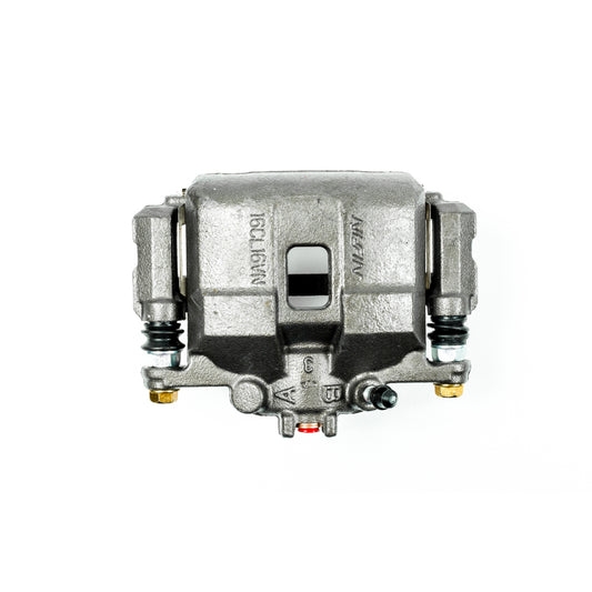 PowerStop OE front left brake caliper with bracket for 2002-2006 Acura RSX, automotive brake component.
