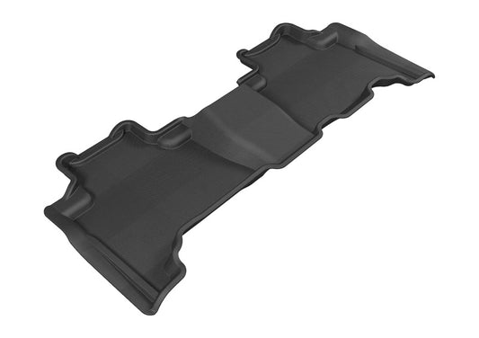 Black rubber 3D MAXpider 2nd row floor mats for Lexus GX 2010-2020, textured all-weather automotive interior protection.