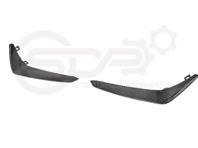 2020-UP CADILLAC CT4-V BLACKWING | CARBON FIBER FRONT LIP SPLITTER WITH CANARDS GROUND EFFECTS