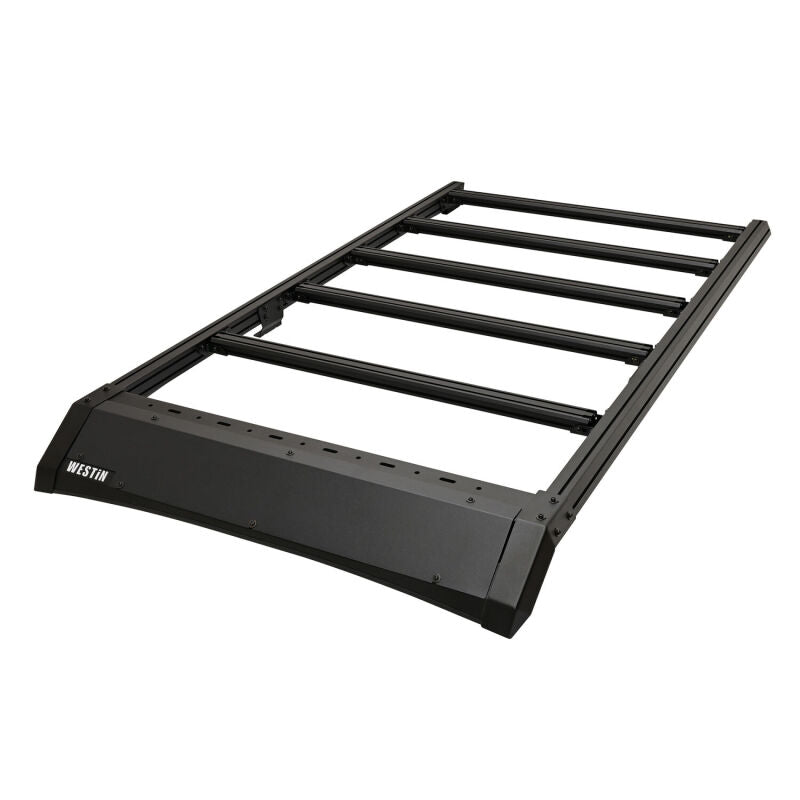Westin 25-26 Toyota 4Runner Mesa roof rack mounted on vehicle for outdoor gear transport