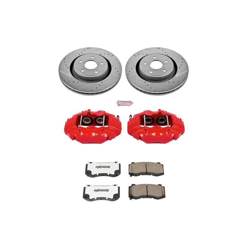 PowerStop Z26 street brake caliper kit for 2006-2010 Jeep Grand Cherokee, featuring front performance calipers with calipers.