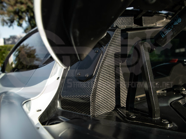 2020+ Chevrolet Corvette C8 Coupe | CARBON FIBER Rear Hatch B Pillar Hinge Cover Pair