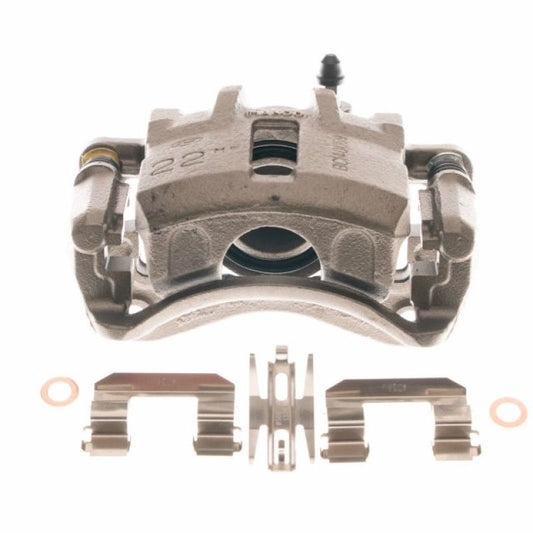 PowerStop front left OE brake caliper with bracket for Hyundai Elantra 2003-2005, automotive brake component.