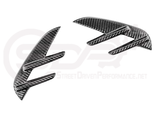 2021-UP BMW G82 G83 M4 | FACTORY REPLACEMENT CARBON FIBER SIDE FENDER VENT TRIM COVERS PAIR