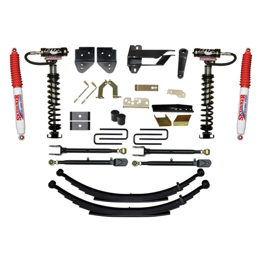 Skyjacker 6-inch coilover suspension system for 2017 Ford F250-F350 4WD trucks, showing the coilover components.