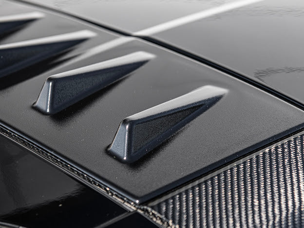 2020+ CHEVROLET CORVETTE C8 COUPE | CARBON FIBER REAR ROOF WING SPOILER VORTEX GENERATORS