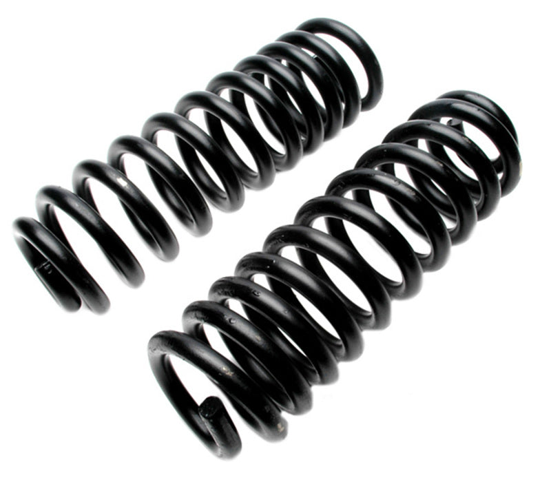 Moog Ford E-250 Econoline front coilover springs for 1978-1991, heavy-duty coil springs for vehicle suspension.