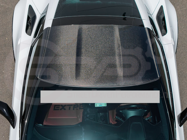 2014-2019 C7 Chevrolet Corvette | Dry Carbon Fiber Tape On Roof Side Molding Trim Cover