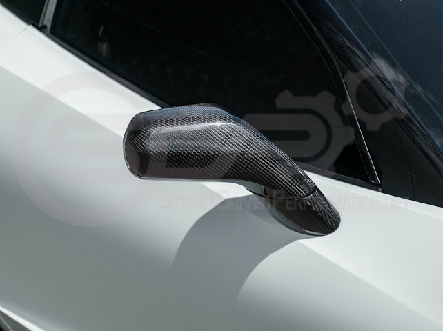 2014-2019 Chevrolet Corvette C7 | Factory Style CARBON FIBER Full Mirror Cap Covers Pair