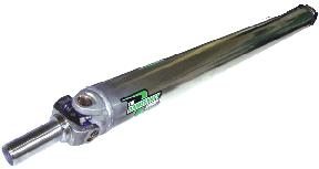 DSS Driveshaft Shop aluminum driveshaft for Ford Mustang 1987-1993 5.0 with 5-speed transmission, high-performance 600HP rated.