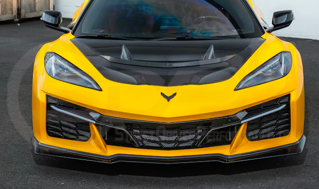 2023-Up Corvette C8 Z06 | Z07 Extended Package CARBON FIBER Front Lip Splitter Ground Effects
