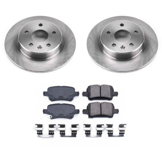 PowerStop OE rear brake kit for Chevrolet Bolt EV 2017-2018, includes brake pads and rotors for reliable stopping power
