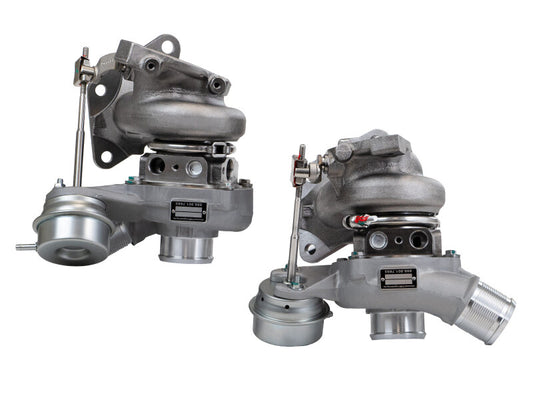 aFe Power Bladerunner 88mm turbocharger for Ford F-150 V6 2.7L 2015-2017, close-up of turbocharger with brand logo