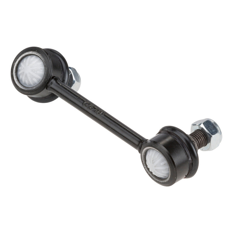 Moog rear right sway bar endlink for 2005-2010 Scion tC, showing the sturdy metal link part used in suspension systems.