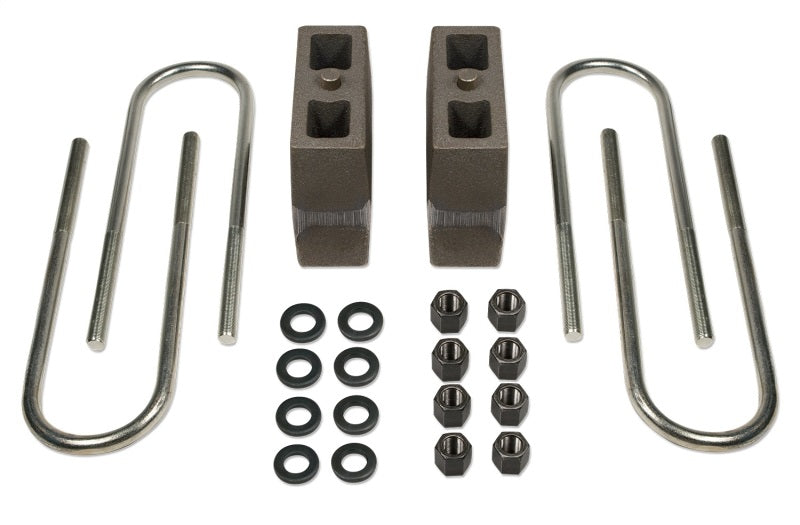 Tuff Country lift kit for 94-01 Dodge Ram 1500 4WD, 5.5-inch rear block and U-bolt kit, showing metal components and hardware.