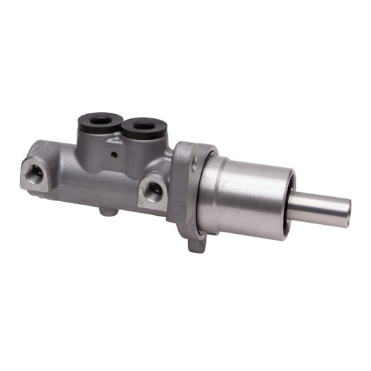 DFC brake master cylinder for Ford Mustang 05-08, close-up view showing metal components and mounting areas.