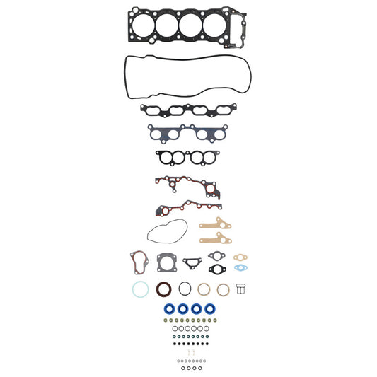 Fel-Pro Toyota Tacoma PermaTorque engine cylinder head gasket set showing multiple gasket components for Toyota Tacoma engine repair.