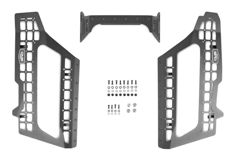 DV8 Offroad Ford F150/F250/F350 center console Molle panels with device mount, exterior trim for truck interior customization.