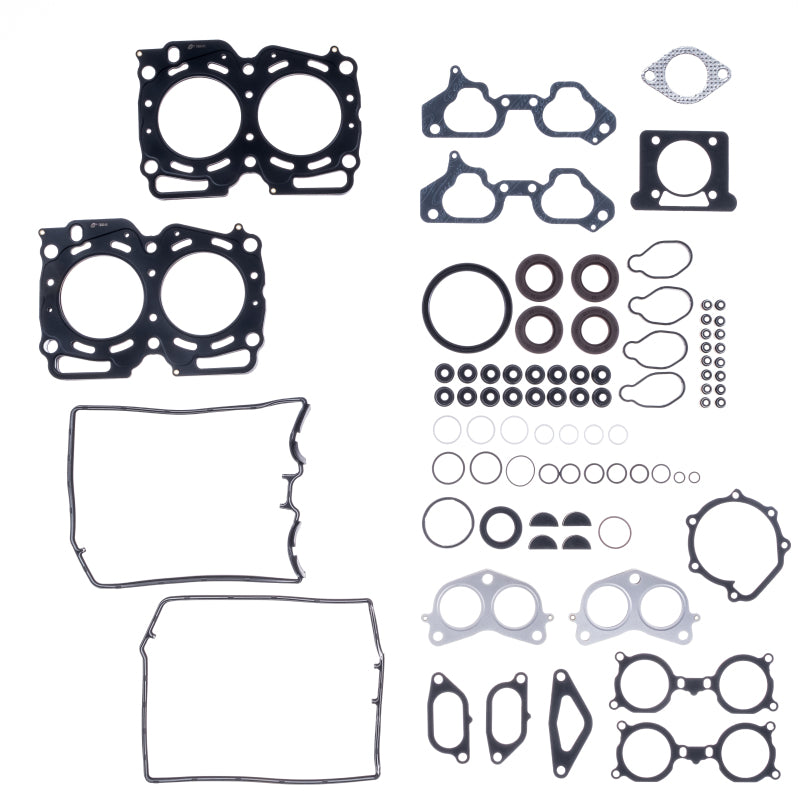 Cometic Street Pro gasket kit for 2002-2005 Subaru WRX EJ205 with 93mm bore, complete DOHC gasket set, brand logo visible.