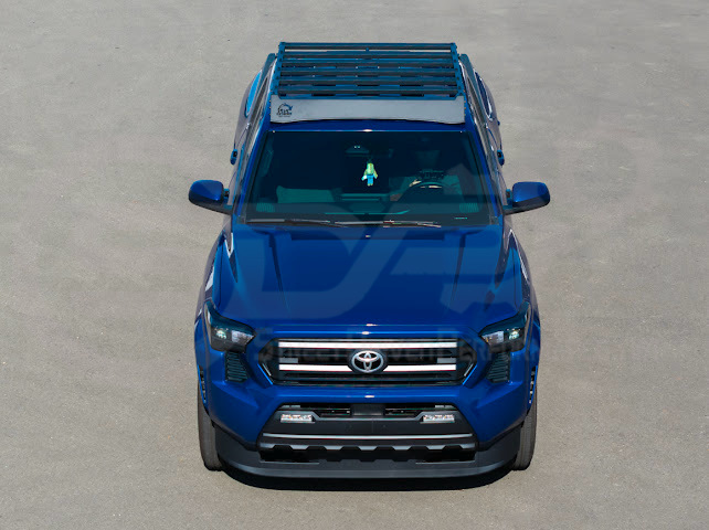 2016-2023 Toyota Tacoma | Extreme Off-Road Version 2 Carbon Steel Black Top Roof Rack Cargo Luggage Carrier