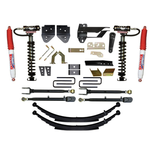 Skyjacker 8.5-inch coilover suspension system for 2017 Ford F250-F350 4WD trucks, showing coilover components and mounting details.