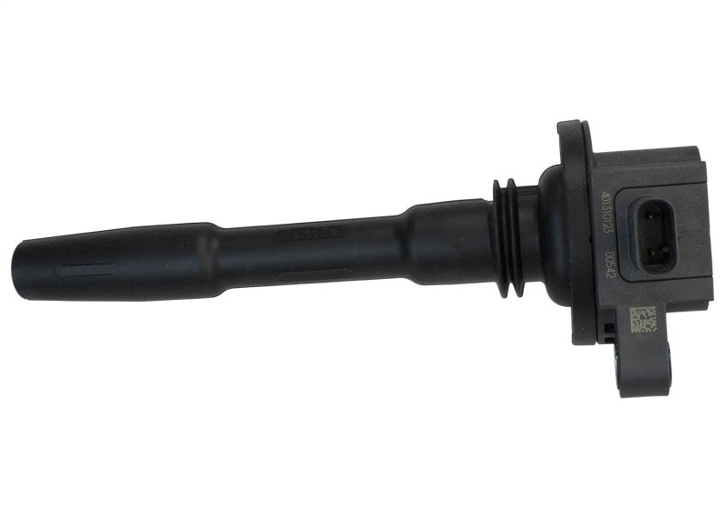 Set of 8 Ford Racing 5.0L/5.2L Hi-Energy Engine Ignition Coils for upgraded ignition systems, shown in a close-up view.
