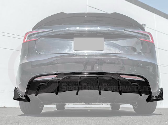 2024-UP TESLA MODEL 3 TRACK STYLE REAR BUMPER DIFFUSER