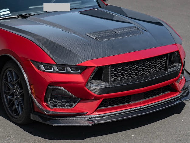 2024-UP MUSTANG S650 | CARBON FIBER FRONT UPPER GRILLE W/ GT MESH REPLACEMENT