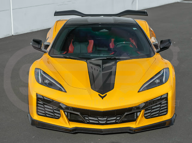 2023-Up Corvette C8 Z06 | Z07 Extended Package CARBON FIBER Front Lip Splitter Ground Effects
