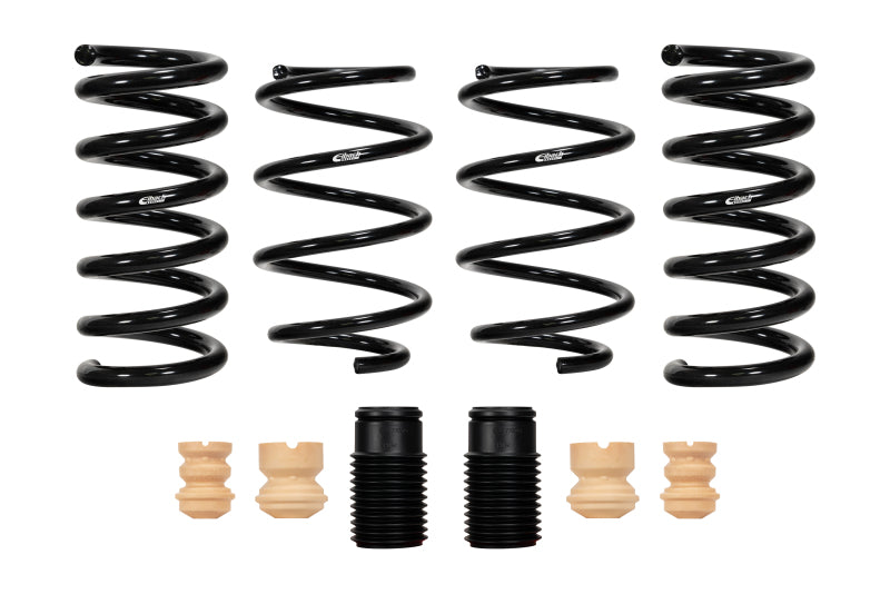 Eibach Pro-Kit lowering springs for 2015 Ford Mustang EcoBoost, V6, and GT models, showing the coil springs in the image.