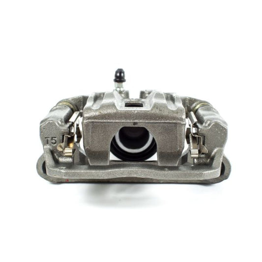 PowerStop OE rear right autospecialty brake caliper with bracket for Nissan Frontier 2005-2018, front view of the caliper assembly.