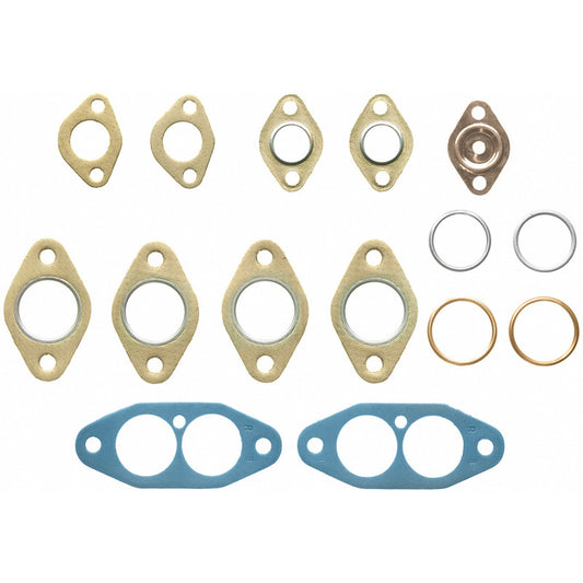 Fel-Pro Volkswagen Super Beetle exhaust and intake manifold gaskets, durable Fel-Pro brand, shown installed on engine components