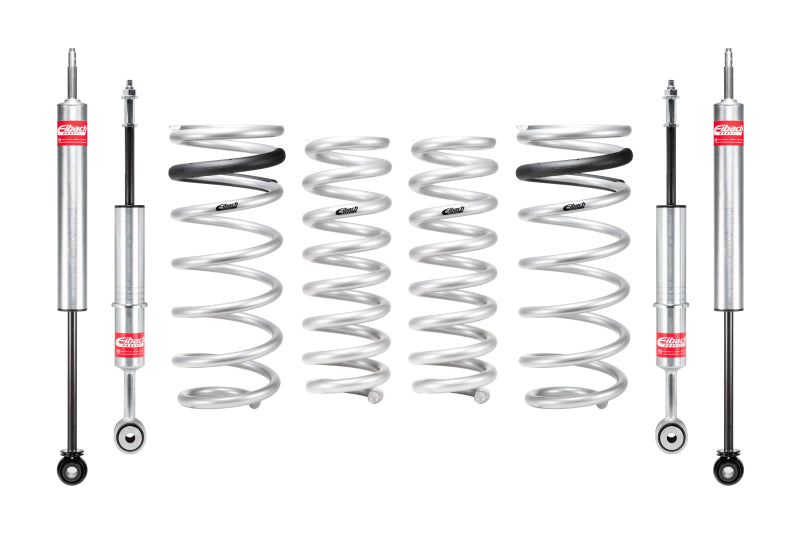 Eibach Pro-Truck Stage 1 lift kit with Toyota Sequoia SR5, Limited, Platinum 4WD lowering springs installed, showing the vehicle's lifted stance