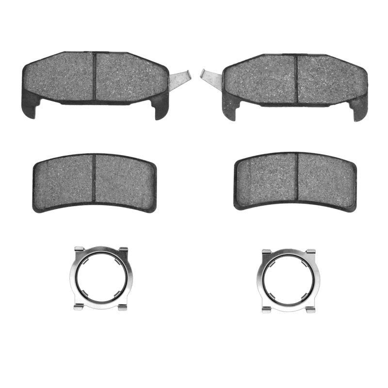 R1 Concepts Buick Regal R1 88-94 rear OE brake pads and hardware kit with brake pad components and hardware.