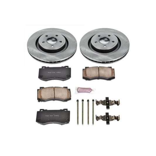 PowerStop OE front brake kit for Jeep Grand Cherokee 2006-2010, including rotors and pads for improved stopping power.