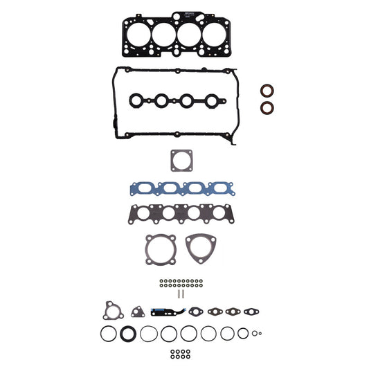 Fel-Pro Volkswagen Passat HS 26182 PT PermaTorque engine cylinder head gasket set laid out on a white surface.