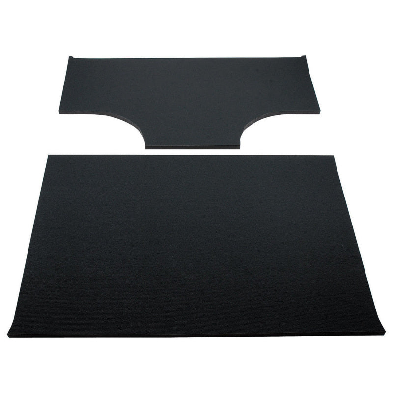 Black DEI 03-06 Jeep Wrangler TJ 2-door hard top with speaker pods and Boom Mat headliner, 2-piece set, interior accessories