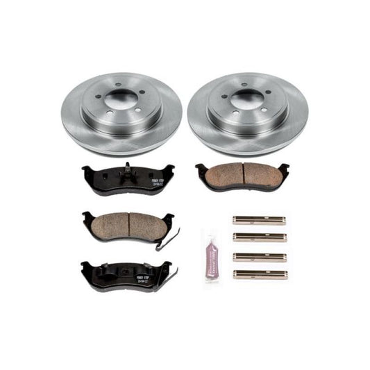 PowerStop rear autospecialty brake kit for Ford Explorer 2006-2010, includes OE-style brake components for reliable stopping power.