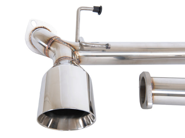 Street Driven Performance exhaust axle back for 2013-2021 Scion FRS, Subaru BRZ, Toyota 86 with chrome or burnt blue tips.