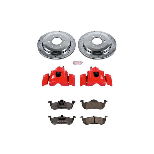 PowerStop rear Z36 truck and tow brake calipers kit for 2007-2017 Lincoln Navigator, performance brake calipers with calipers.