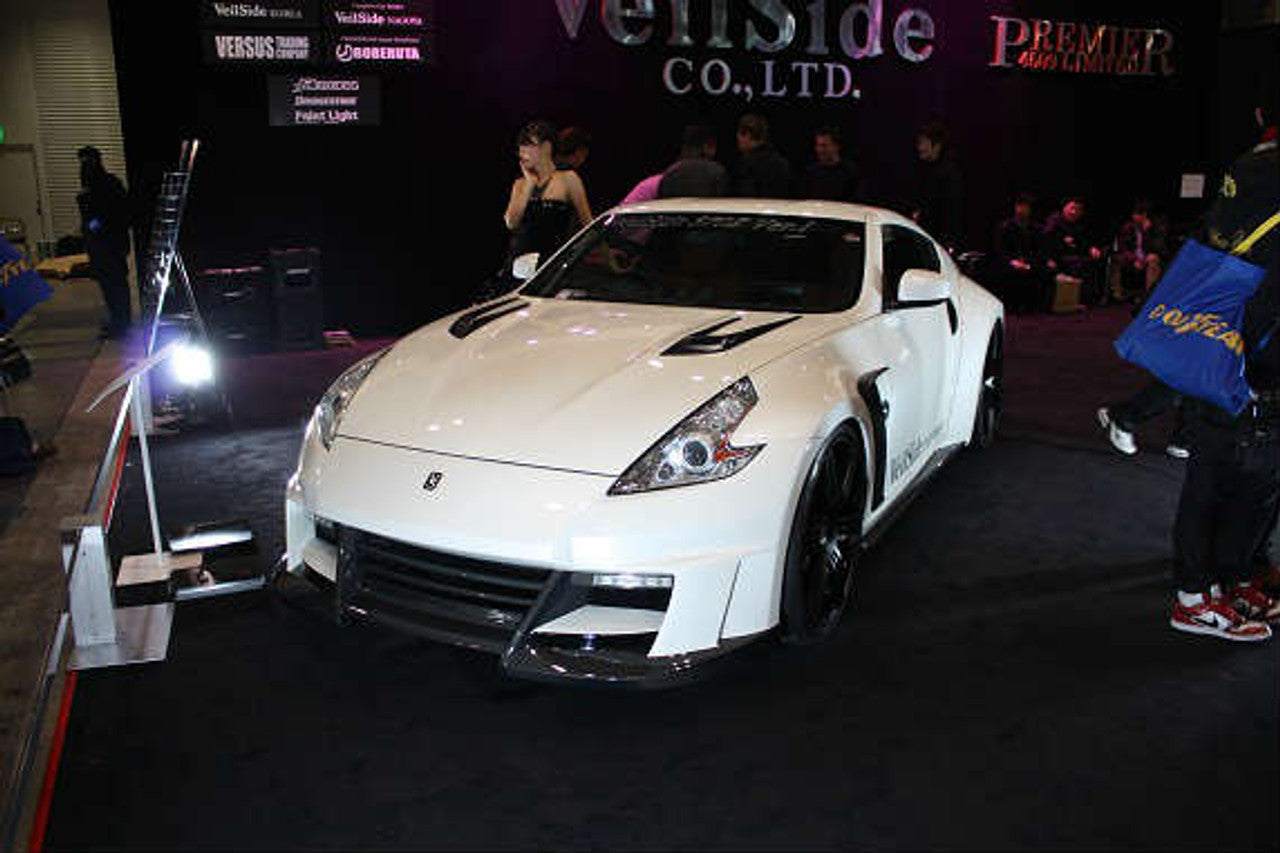 VeilSide 2009-2023 Nissan 370Z Ver. I Model FRP with CARBON Accents Complete Wide Body (Japanese FRP/ CFRP) 6 Pieces (Side Skirts Does Not Fit Nismo Model)
