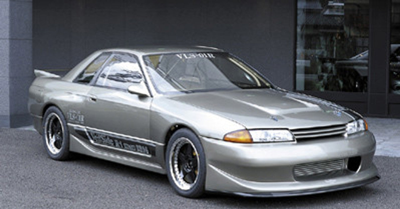 VeilSide 1989-1991 Nissan Skyline GTR BNR32 R1 Street Drag Model Complete Kit With CARBON Lip (FRP & CARBON)