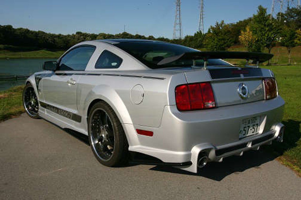 VeilSide 2005-2009 Ford Mustang GT USA Model Complete Kit (FRP) Front Bumper, Side Skirts, Door Panels, Rear Bumper & FRP Hood