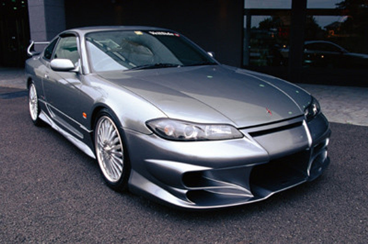 VeilSide 1999-2002 Nissan Silvia S15 JDM EC-1 Model Front Bumper Spoiler (FRP)