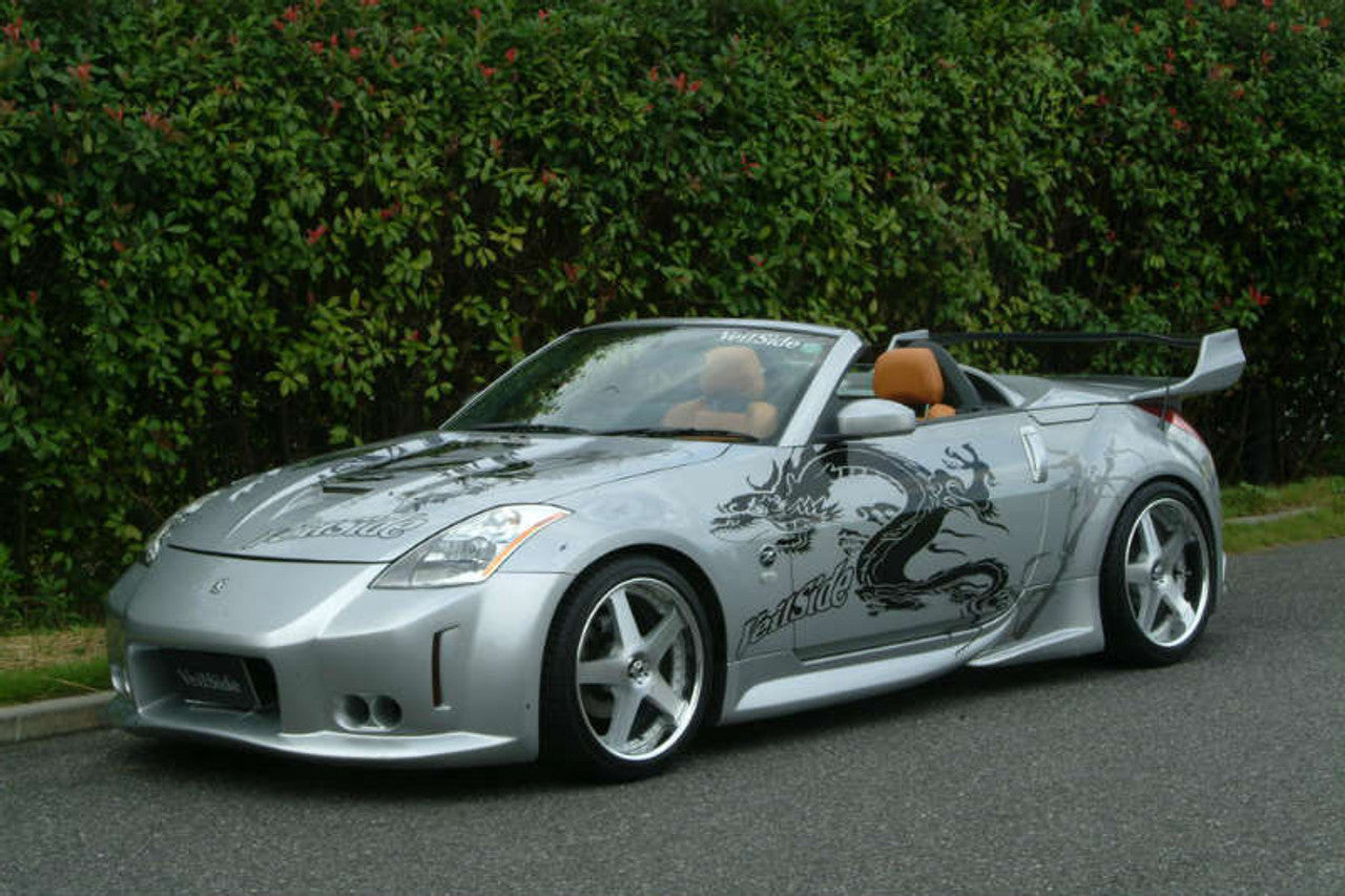 VeilSide 2003-2008 Nissan 350Z Z33 TOKYO DRIFT Wide Body Model 20" FORGED Wheels 4 Pieces Set in BLACK POLISH Front 20x9J Tire 255/30-20; Rear 20x12.5J 325/25-20
