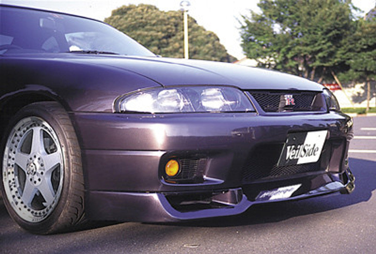 VeilSide 1993-1998 Nissan Skyline GTR JDM BNR33 E-I Model Front Lip Spoiler (FRP)